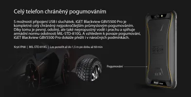iGET BLACKVIEW GBV5500 Pro Yellow gallery 17