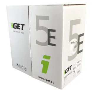 Síťový kabel iGET CAT5E UTP PVC Eca 305m/box
