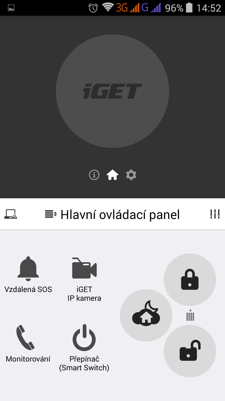 iGET SECURITY M3 aplikace